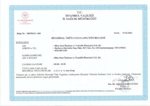 Biyosidal Ürün Uygulama İzin Belgesi