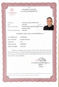Uygulayıcı Belgesi 3